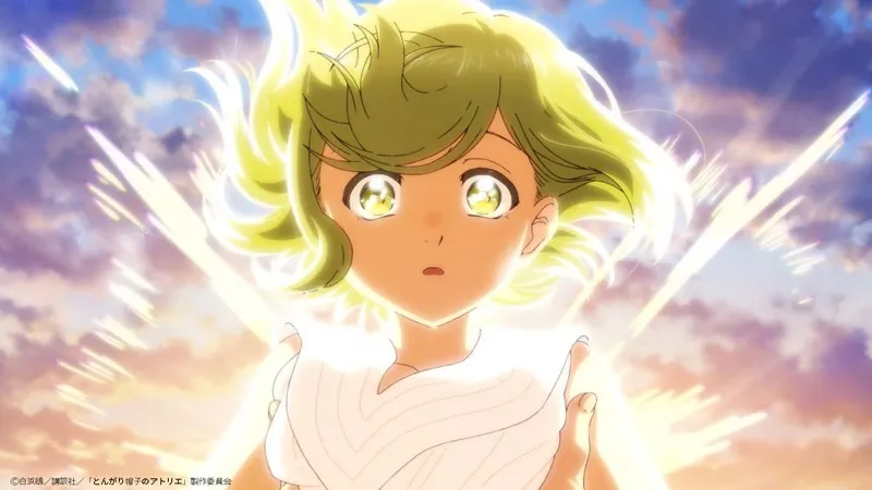 Witch Hat Atelier Anime Premiere Key Visual of Coco and Qifrey